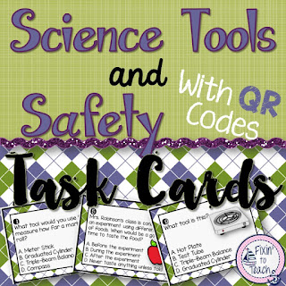  Science Tools and Science Safety Task Cards