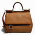 Dolce & Gabbana Miss Sicily Handbag in Camel Leather D0542