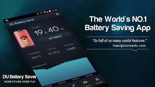 DU Battery saver APK - The best smartphone battery saver application