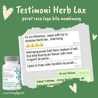 Testimoni Herblax Shaklee Untuk Sembelit Kurus Turun Berat