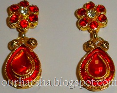 red and white fancy earrings (1)