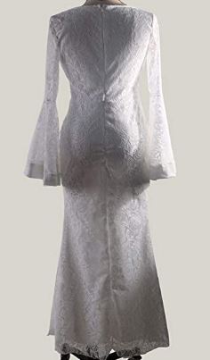 Long Sleeve Lace Mermaid Wedding Dress for Bride | Wedding---Dress