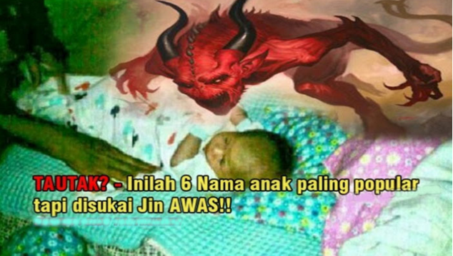 Awas!! Inilah 6 Nama-Nama Anak yang Paling Terkenal Tapi Disukai Jin!! No. 3 Banyak Digunakan Diindonesia