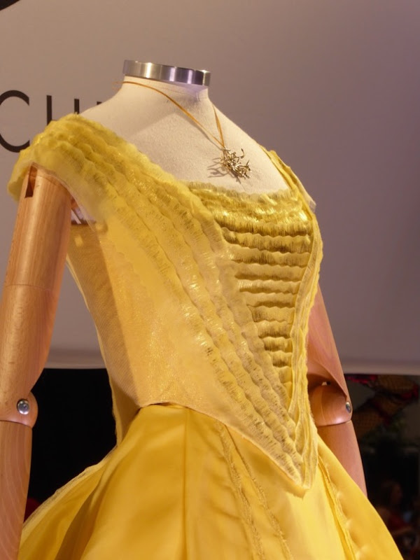 Belle Beauty Beast film dress detail