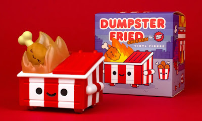 Rotofugi Exclusive Dumpster Fire Fried Chicken Edition Vinyl Figure by 100% Soft