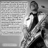 Apoya a Ronald Ayala Saxofonista con tu Me Gusta. Ronaldx Interpreta Halo de Beyoncé (Partitura) en el Concurso Iguazu en concierto Vota por Ronaldx