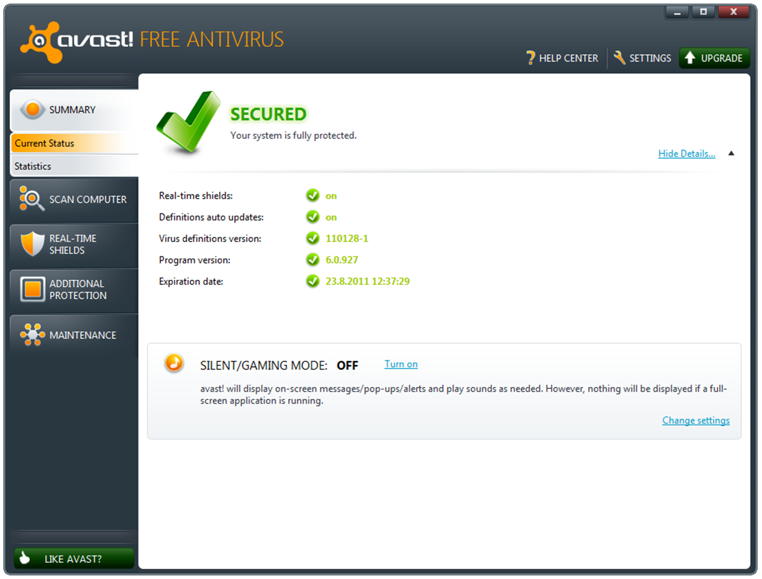 Avast Free Antivirus 8 Features