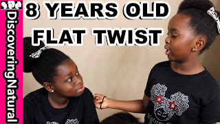 8 YEARS OLD TEACHES HOW TO FLAT TWIST NATURAL HAIR DiscoveringNatural