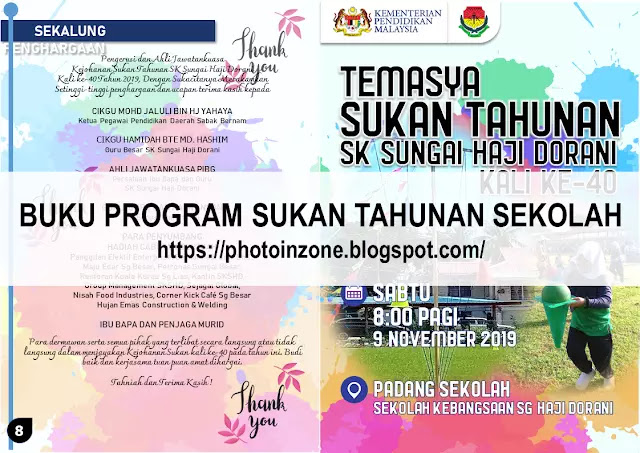 buku program sukan tahunan sekolah