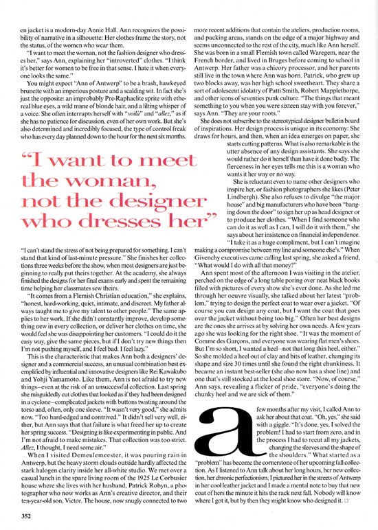 vogue us april 1997 Ann  Demeulemeester  5