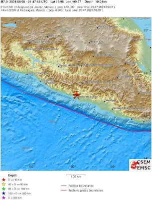 7.0-magnitude quake rocks Mexico near Acapulco