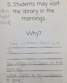 Students may visit the library in the morning. Why?