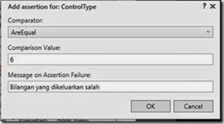 control type for add assertions