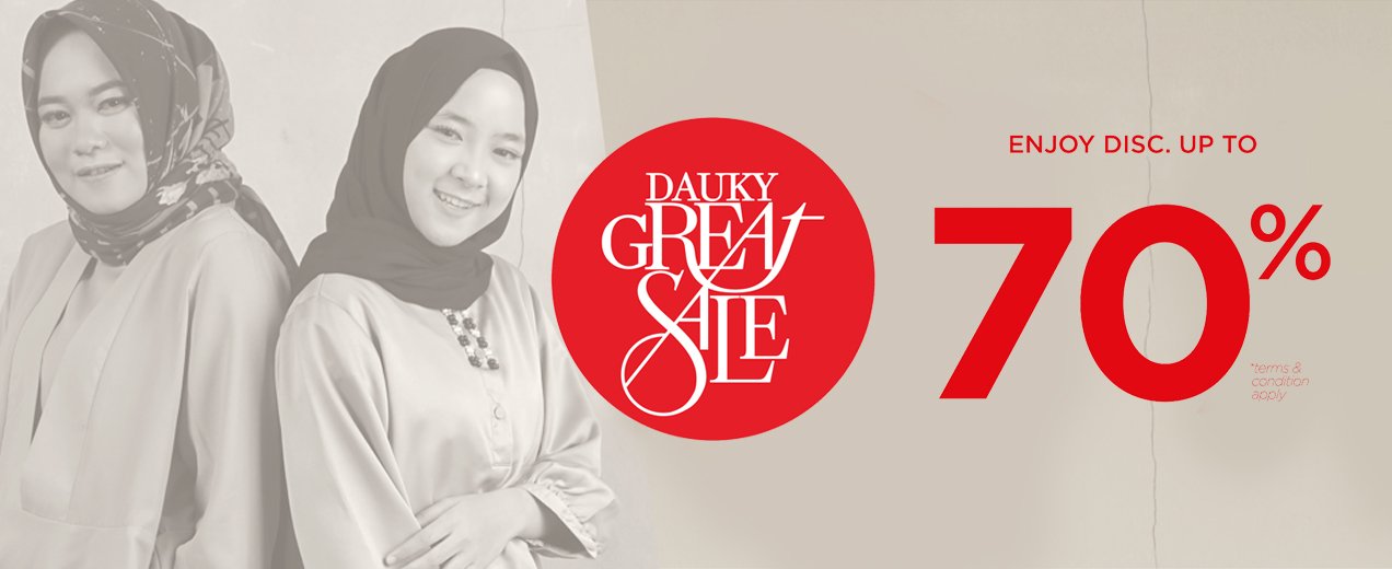 #Dauky - Promo Diskon s.d 70% di Dauky Great Sale 