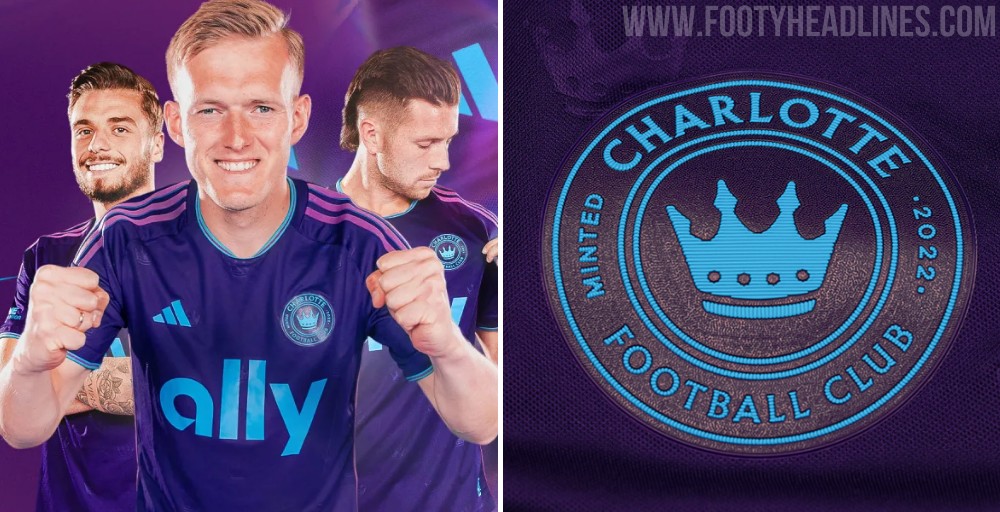 adidas Charlotte FC 23/24 Away Authentic Jersey - Purple