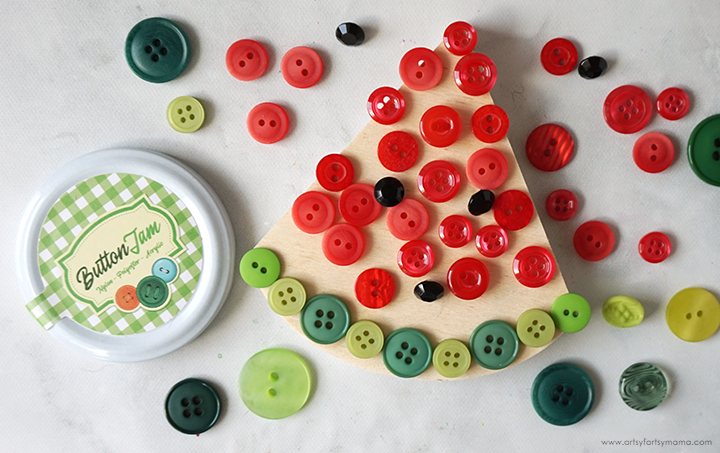 Watermelon Button Art