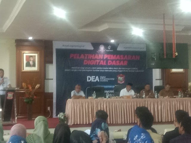 Walikota Tanjungbalai Buka Pelatihan Pemasaran Digital Dasar