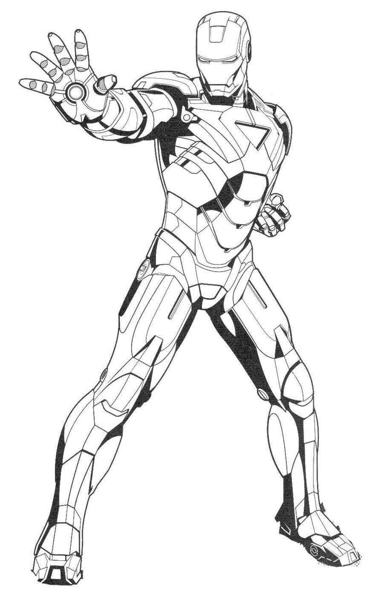 Download Coloring pages for kids free images: Iron Man Avengers ...