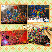 beragam acara yang diselenggarakan dengan pemasangan balon drop