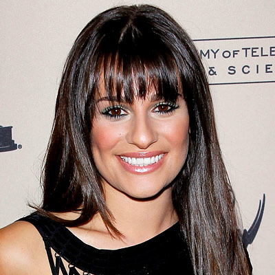 lea michele glee bangs. Look Book: The Big Bang