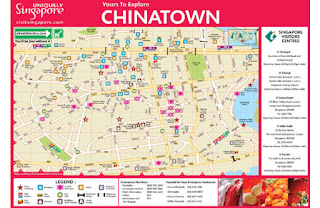 Mapa de Chinatown, Singapur.