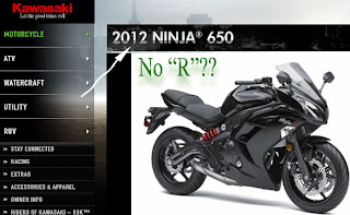 2012 Kawasaki ninja 650 with no R