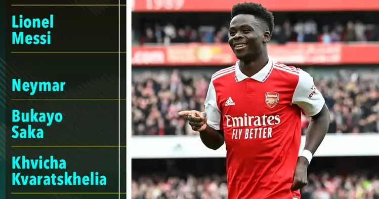 Bukayo Saka joins the elite company of Messi, Neymar after Crystal Palace heroics