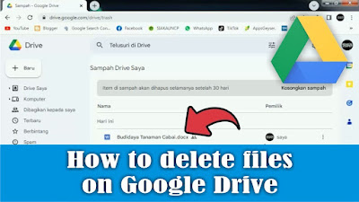 how to delete files on google drive