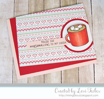 You're the Marshmallows to My Cocoa card-designed by Lori Tecler/Inking Aloud-stamps from Lawn Fawn