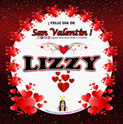 Feliz Día de San Valentín - Nombre Lizzy