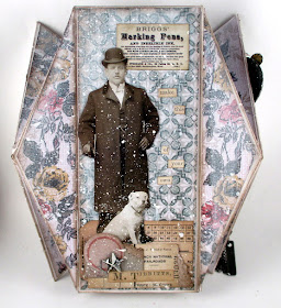 Tim Holtz Worn Wallpaper Paper Dolls Snippets Ephemera Swivel Clasp Story Sticks Game Pieces For the Funkie Junkie Boutique