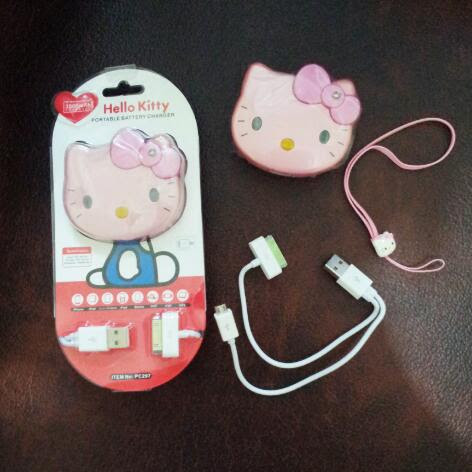 Jual Powerbank Kepala Hello Kitty 3500 Mah Pink Grosir Ecer 