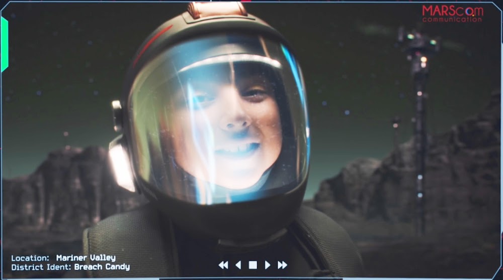 Boy on Mars messaging his dad - image from The Expanse TV series