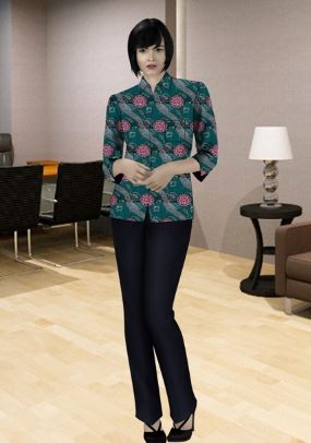 15 Contoh Model Baju Seragam Batik Pegawai  Bank  Trend 2022