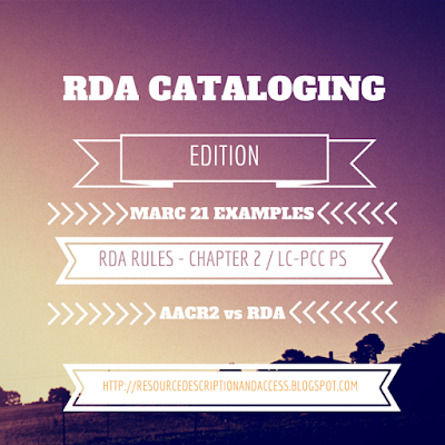 Resource Description & Access RDA