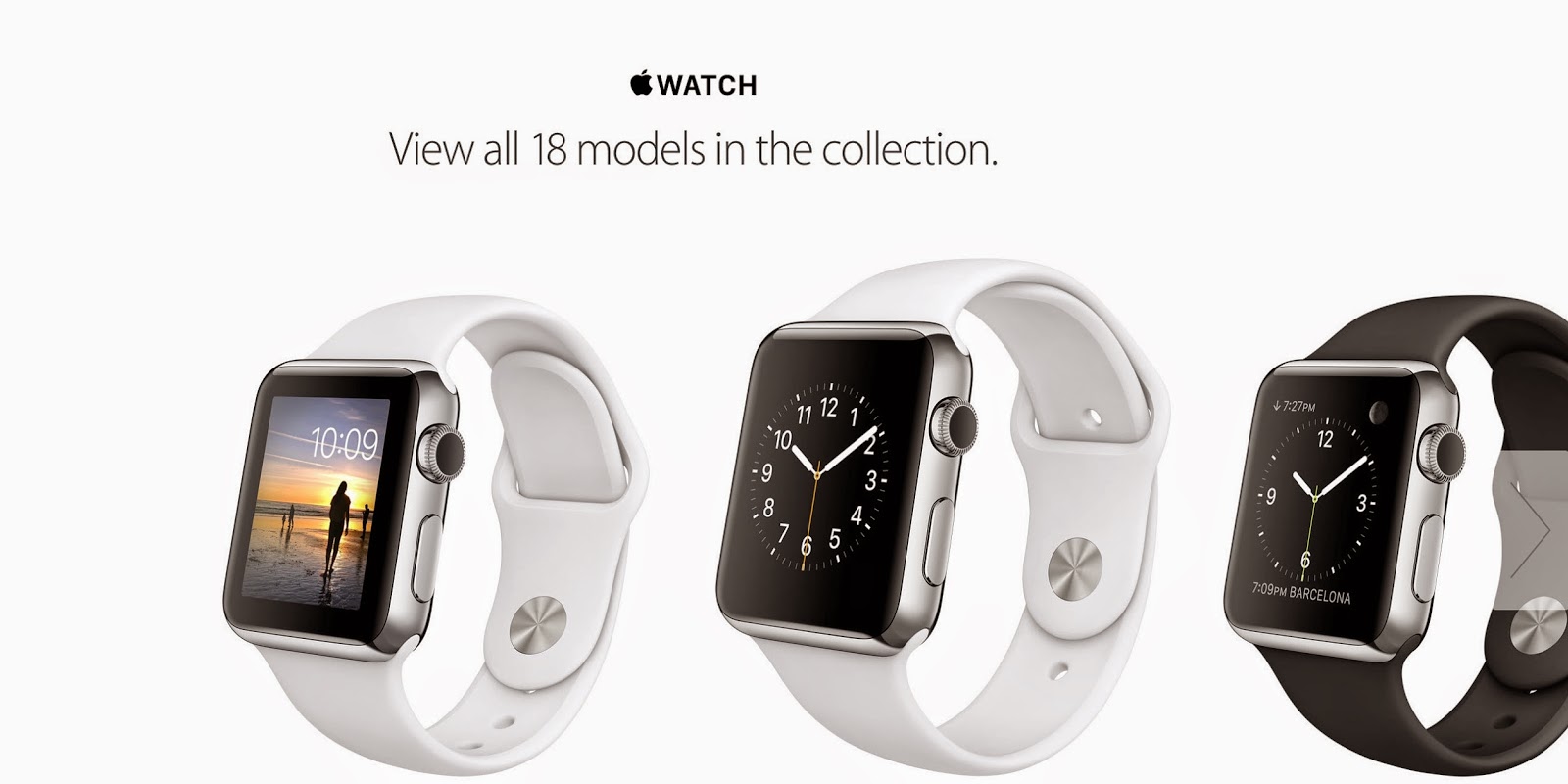 apple announced their apple watch brand of smart watches today and ...
