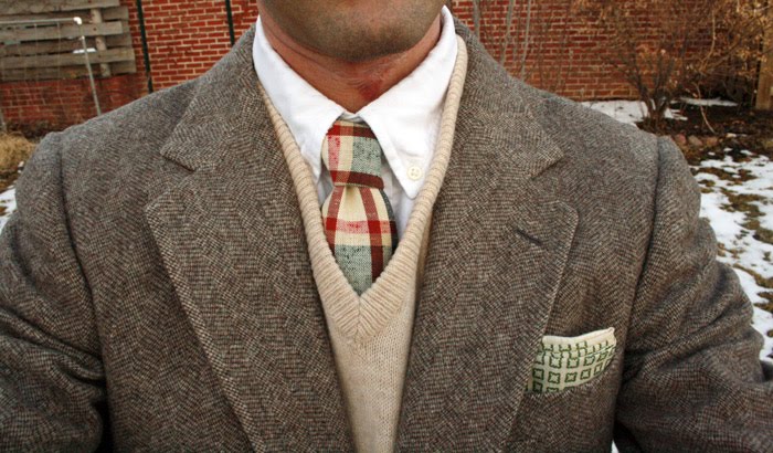 cream tie combo