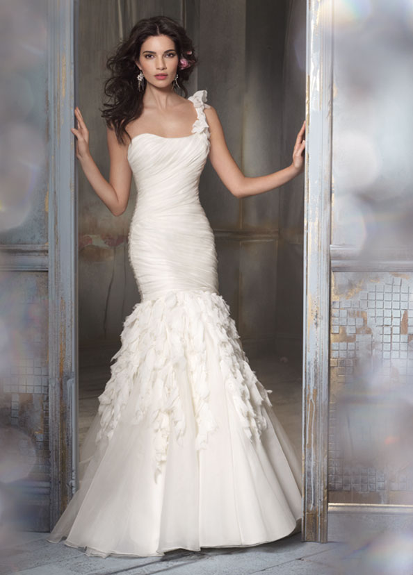 One Shoulder Wedding Dresses 2012