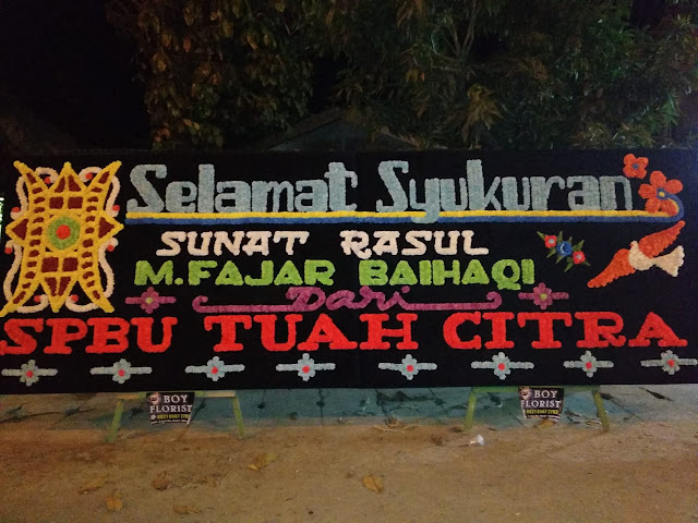 Papan Bunga Sunatan Untuk M. Fajar Baihaqi