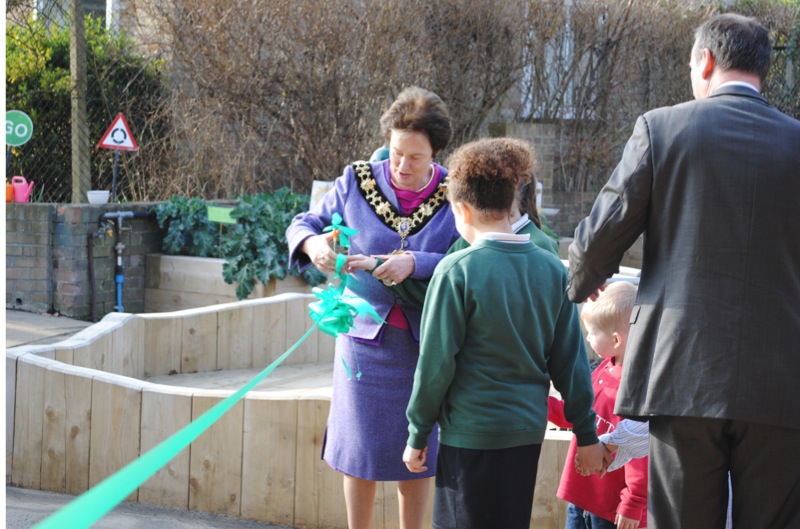  Gordon Cullen mural and the official opening of their Learning Garden