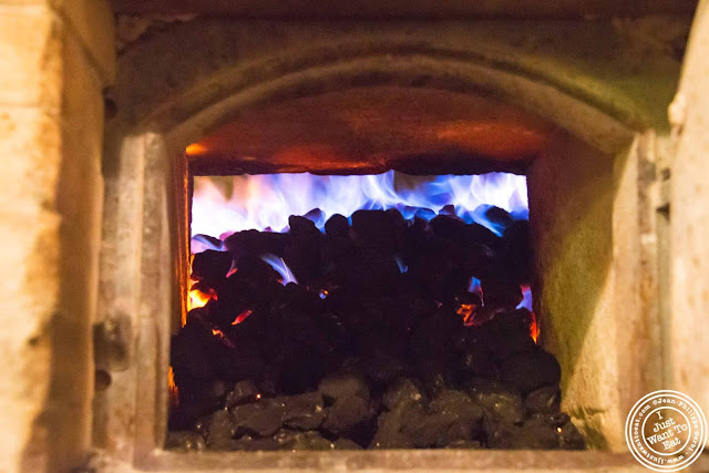 image of oven at Lombardi's pizza with Scott's pizza tours in NYC, New York