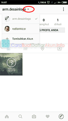 cara login instagram dengan 2 akun