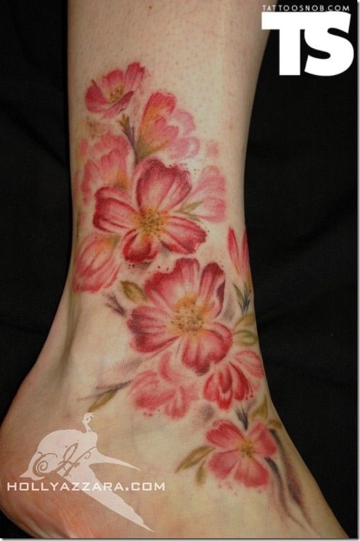 magnifique_floral_cheville_tatouage