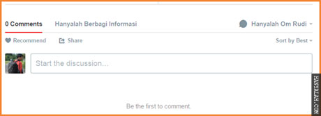 Komentar Disqus di Blogspot