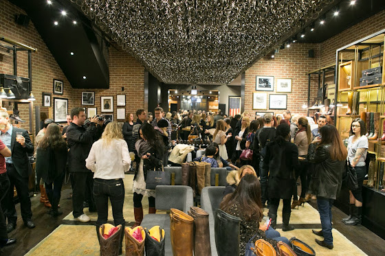 The Frye Company's 150th anniversary and launch party in Chicago with special musical guest, Blondfire.