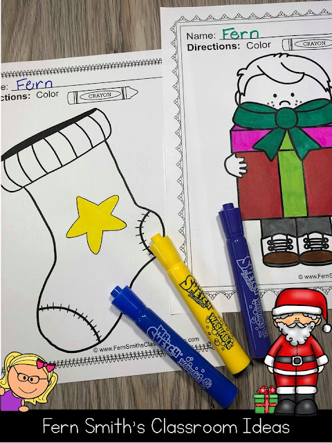 Seventy-Five Christmas Coloring Pages to add some joy and fun to your classroom this holiday season! Your Students will ADORE these Coloring Book Pages for Christmas, add it to your plans to compliment any Christmas activity! Seventy-Five {75} Coloring Pages For Some Christmas Fun in Your Classroom from Fern Smith's Classroom Ideas!