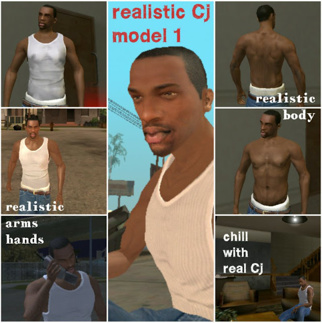 Realistic CJ Model 1 Mod GTA SA Android Download