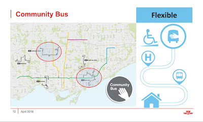 Community Bus routes on a map