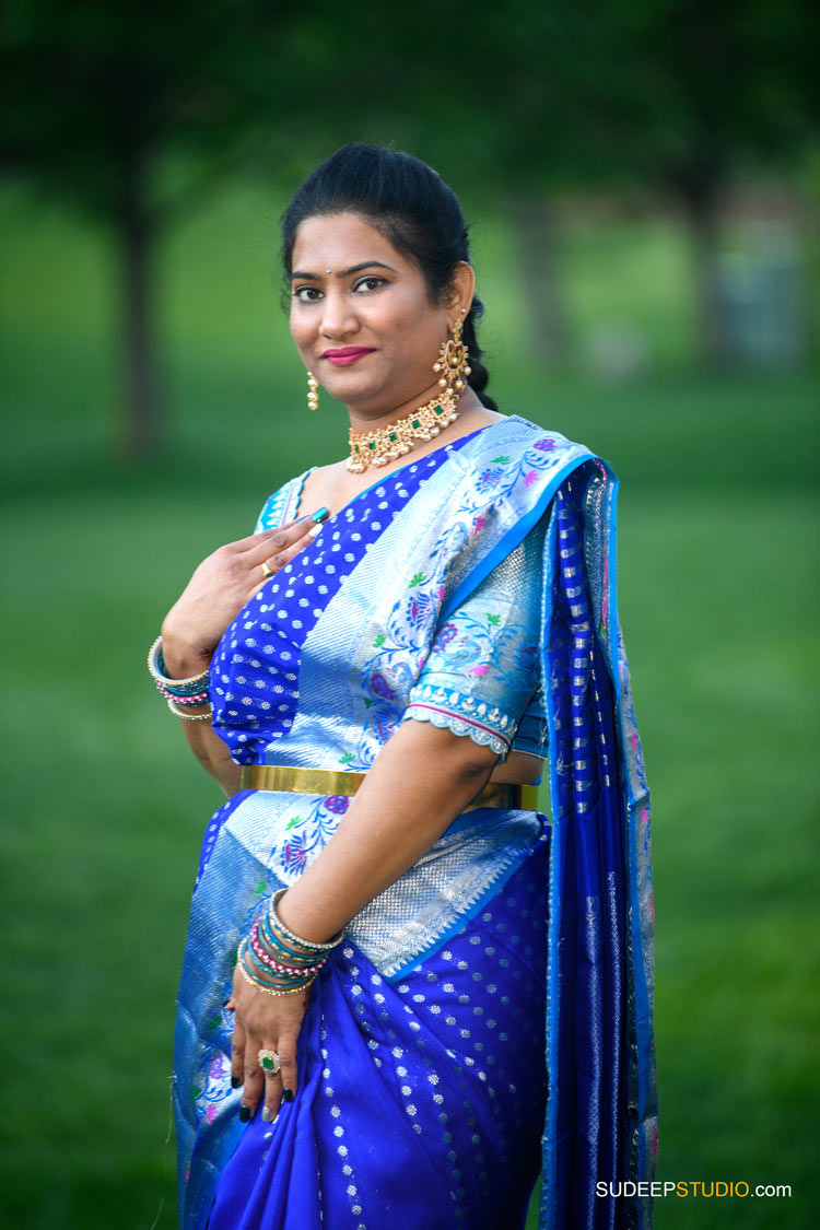 Saree Ceremony Photography by Ann Arbor Novi Indian Hindu Event Photographer