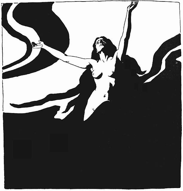 a 1899 yearning graphic of a woman reaching to the sky